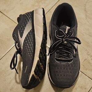 Brooks Ghost Black and White Running Shoes